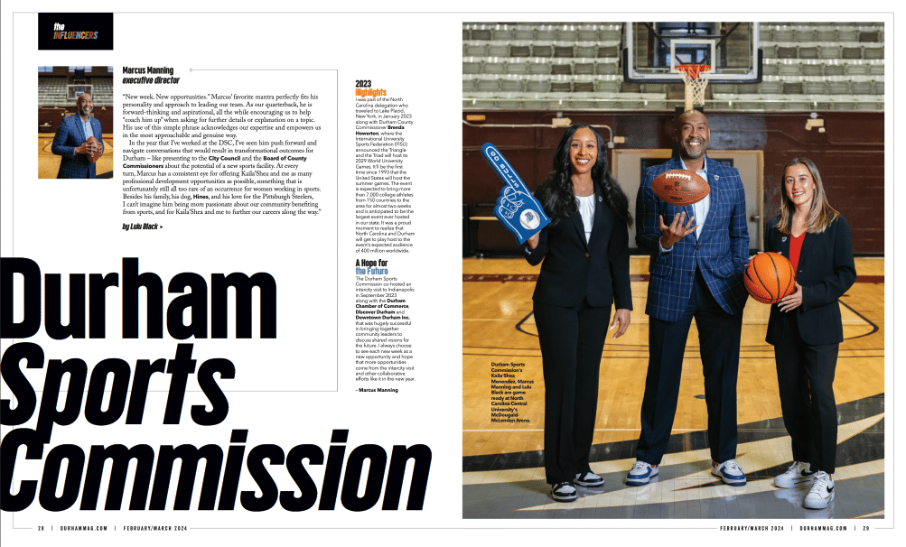 Durham Magazine influencer issue